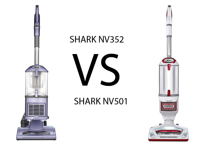 Shark NV352 vs NV501